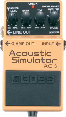 Boss AC-3 Acoustic Simulator i gruppen Strnginstrument / Effekter / Effektpedaler gitarr hos Musikanten i Ume AB (7-AC3)