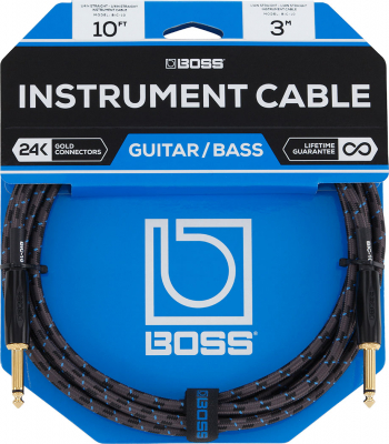 Boss BIC-10 Instrumentkabel - 3m i gruppen Strnginstrument / Tillbehr / Kablar hos Musikanten i Ume AB (7-BIC10)