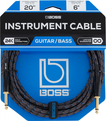 Boss BIC-20 Instrumentkabel - 6m i gruppen Strnginstrument / Tillbehr / Kablar hos Musikanten i Ume AB (7-BIC20)