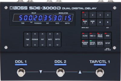 Boss SDE-3000D Dual Digital Delay i gruppen Strnginstrument / Effekter / Effektpedaler gitarr hos Musikanten i Ume AB (7-SDE3000D)