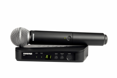 Shure BLX24/SM58 S8 Trdlst system i gruppen Live & Studio / Mikrofoner / Trdlsa System hos Musikanten i Ume AB (BLX24ESM58S8)