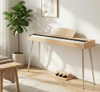 Donner DHP-100 Pro Digitalpiano - beige i gruppen Klaviatur / Digitalpiano hos Musikanten i Ume� AB (DNEC7462)