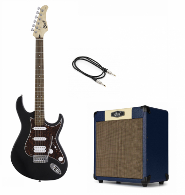 Cort G110 Elgitarrpaket i gruppen Stränginstrument / Gitarr / Elgitarrpaket hos Musikanten i Umeå AB (G110PACKBLACK)