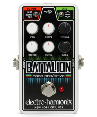 Electro Harmonix Nano Battalion Bass Preamp & Overdrive i gruppen Strnginstrument / Effekter / Effektpedaler bas hos Musikanten i Ume AB (NANOBATT)