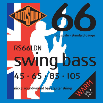 Rotosound RS66LDN Swing Bass 66 - 45-105 i gruppen Strnginstrument / Strngar / Elbasstrngar hos Musikanten i Ume AB (RS66LDN)
