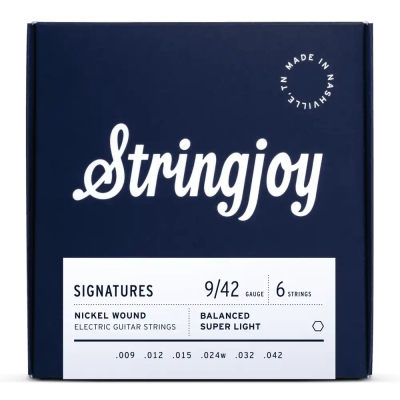 Stringjoy Signatures Electric 9-42 i gruppen Strnginstrument / Strngar / Elgitarrstrngar hos Musikanten i Ume AB (SJBAL9)