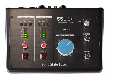 Solid State Logic SSL 2+ USB Audio Interface i gruppen Live & Studio / Studio / Ljudkort hos Musikanten i Ume AB (SSL729704X1)