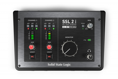 SSL 2 MKII studiointerface f�r podcast, streaming och musikproduktion