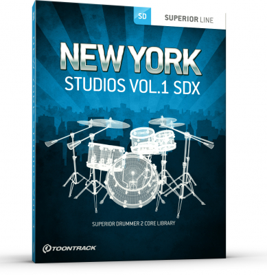 Toontrack SDX New York Studios Vol.1 - Download i gruppen Live & Studio / Studio / Mjukvara hos Musikanten i Ume AB (TT391SN)