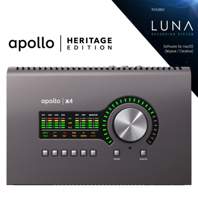 Universal Audio Apollo x4 Heritage Edition i gruppen Live & Studio / Studio / Ljudkort hos Musikanten i Ume AB (UAAPOX4)