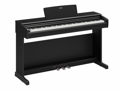 Svart Yamaha YDP-146 digitalpiano med 88 vägda tangenter