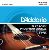 DAddario EFT16 Flat Tops 12-53