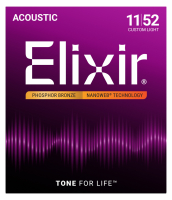 Elixir PBCL Nanoweb Phosphor Bronze 11-52