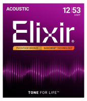 Elixir PBL Nanoweb Phosphor Bronze 12-53