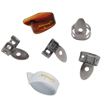DAddario NP2SS7T8W-06 Tum och fingerplektrum [6-pack]