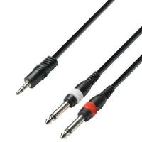 Adam Hall Y-kabel 3.5mm-Tele - 1m