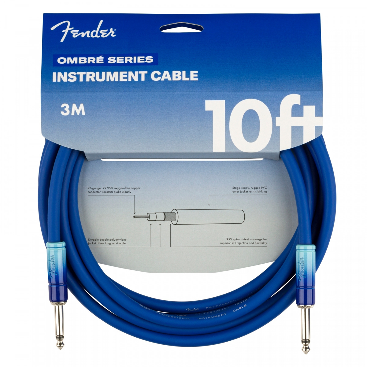 Fender Instrumentkabel Belair Blue - 3m