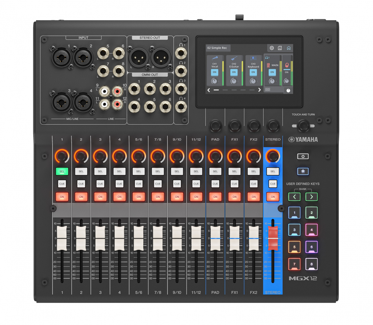 Yamaha MGX12 Digital Mixer - black