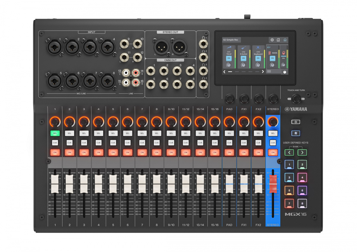 Yamaha MGX16 Digital Mixer - black