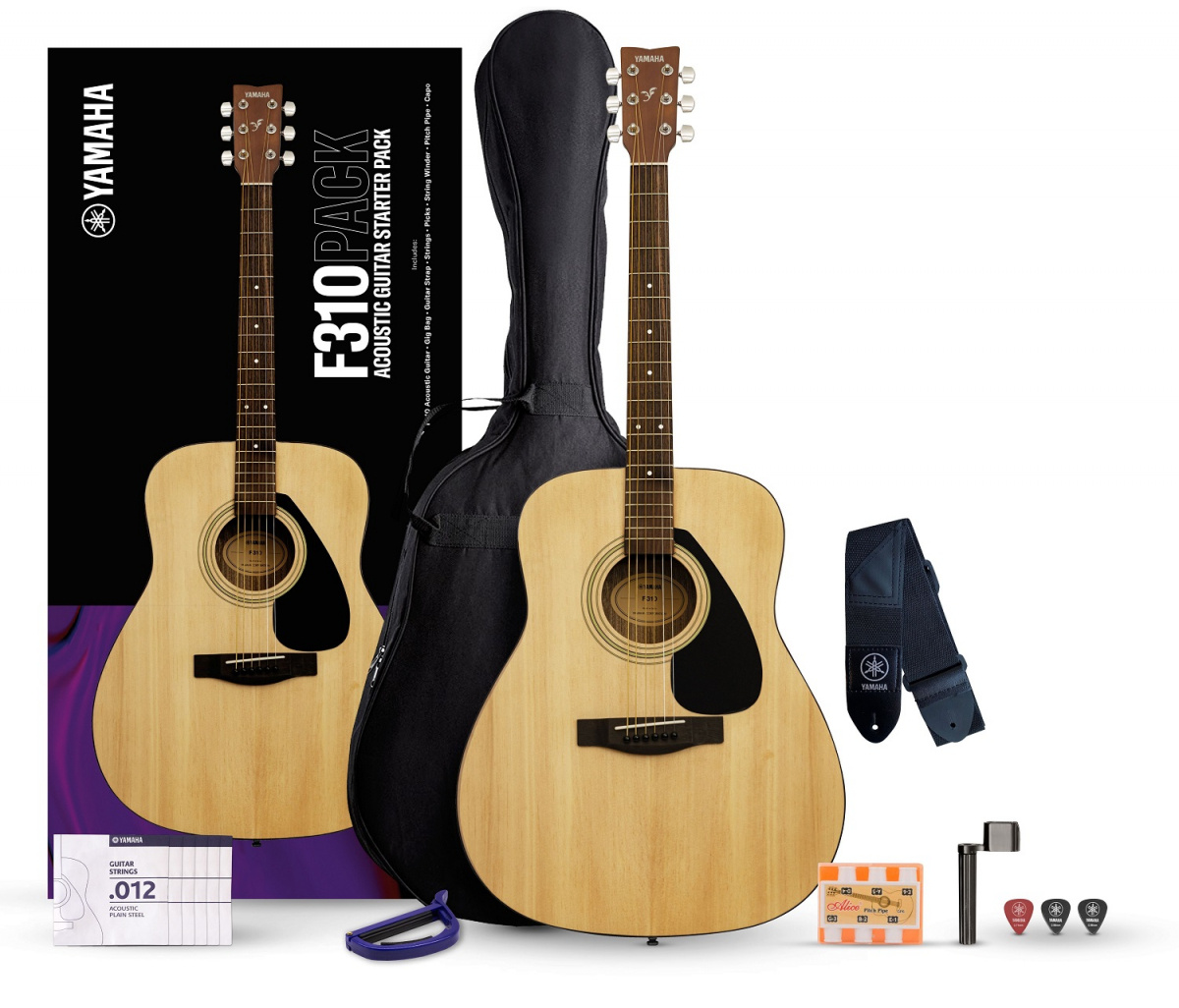 Yamaha F310PII Guitar Pack - natural