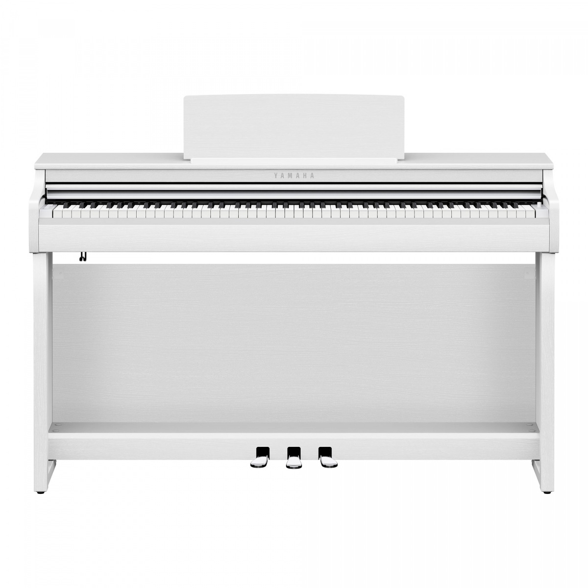 Vackert m�belpiano fr�n Yamaha i vitt utf�rande
