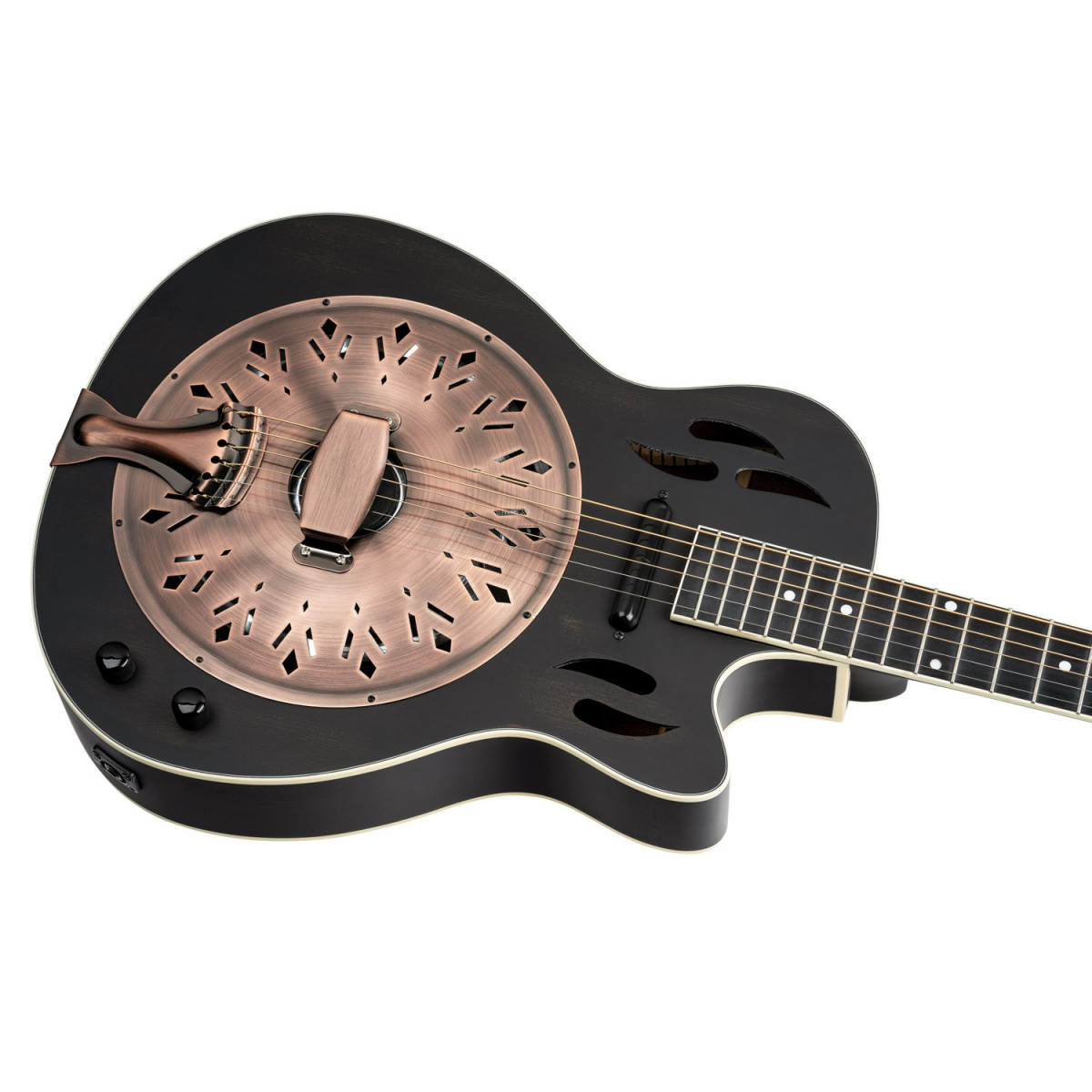 Ortega RRG40CE-DBK Resonator - Satin Black