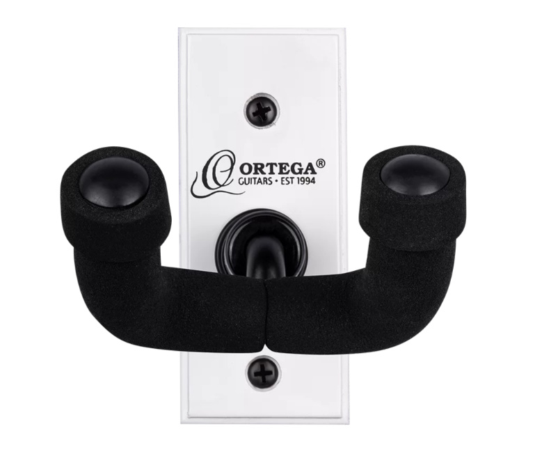 Ortega OGH-1WH vit gitarrhängare framifrån