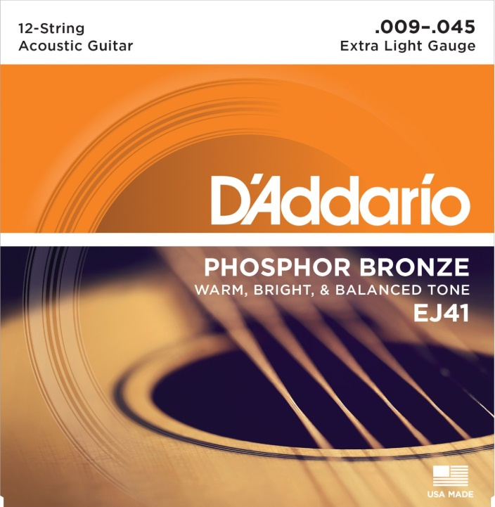 DAddario EJ41 Extra Light 9-45 [12-str�ngad]