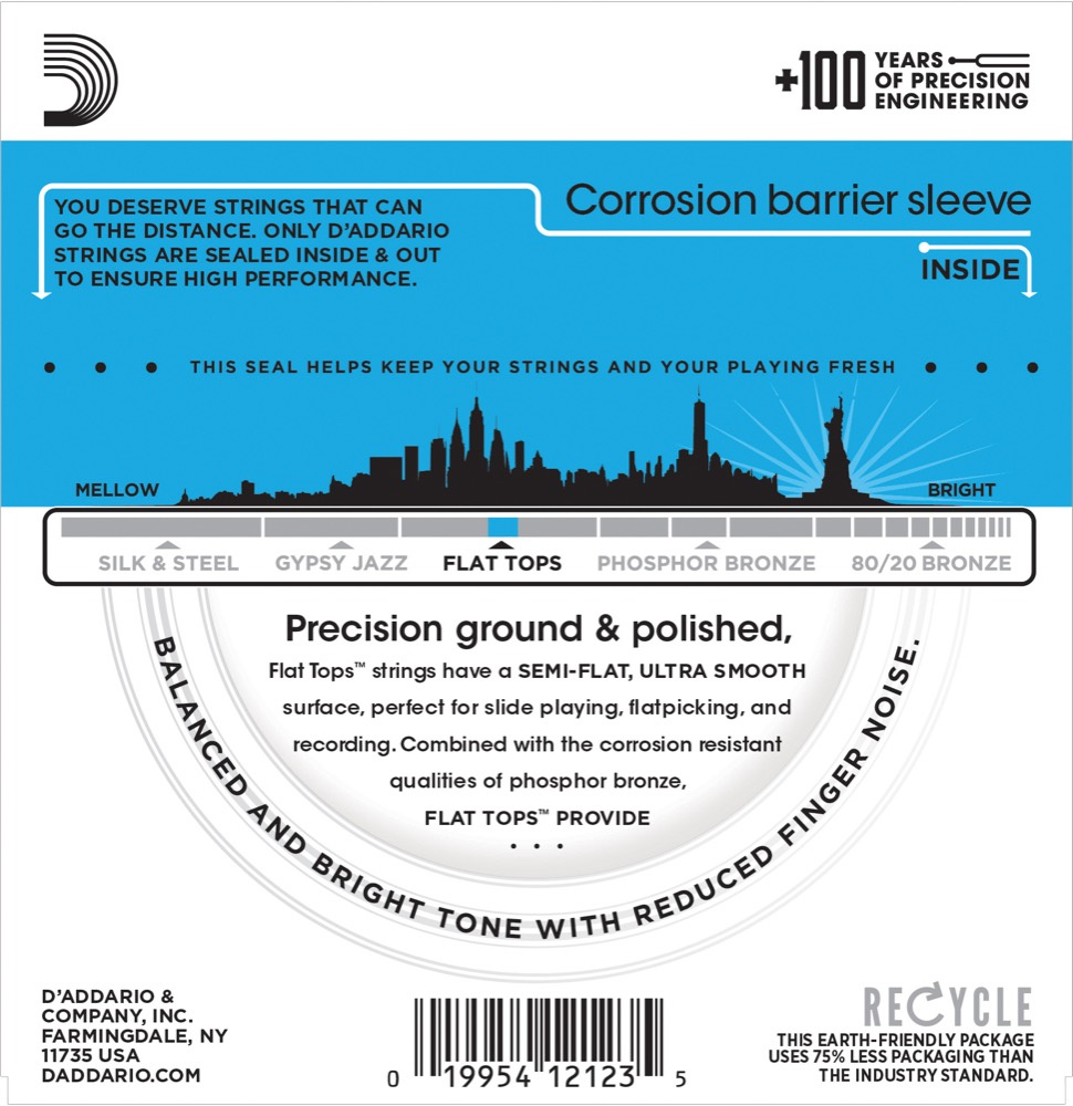DAddario EFT16 Flat Tops 12-53