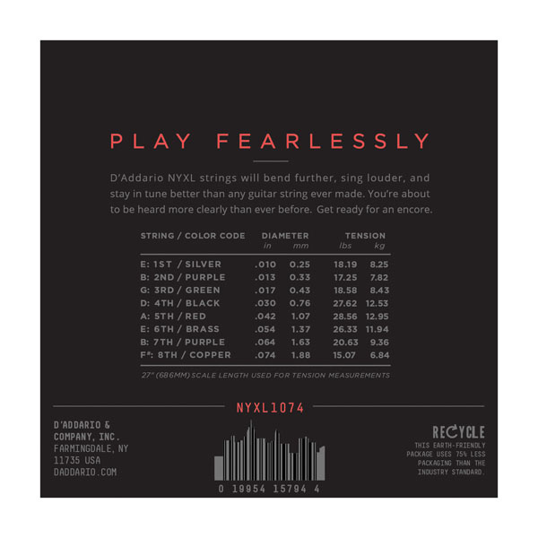 DAddario NYXL 10-74 [8-str]