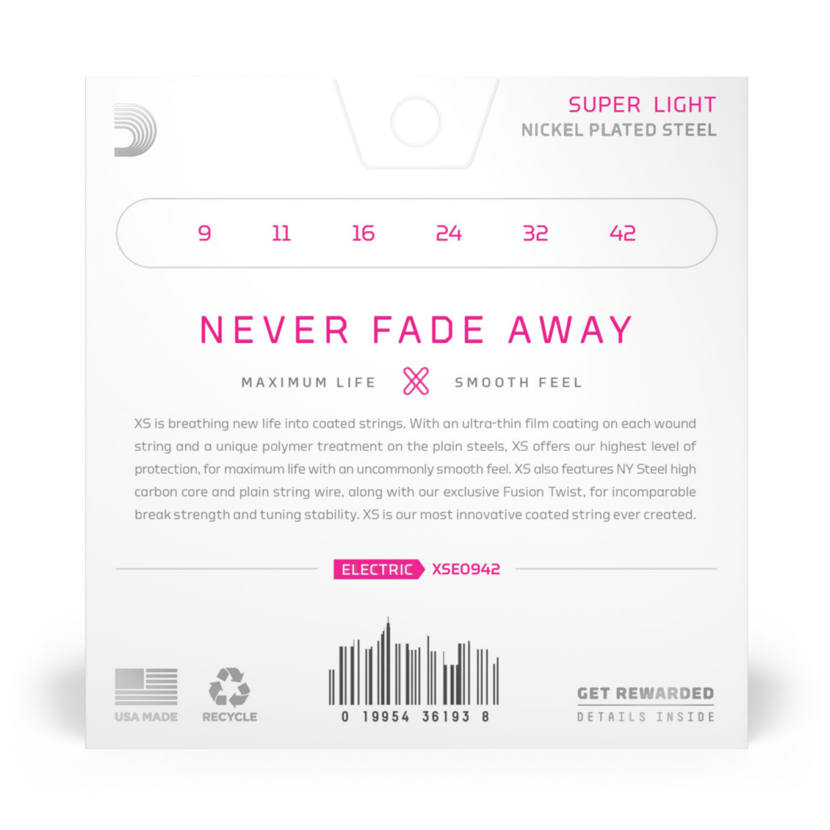 DAddario XSE0942 9-42 Electric