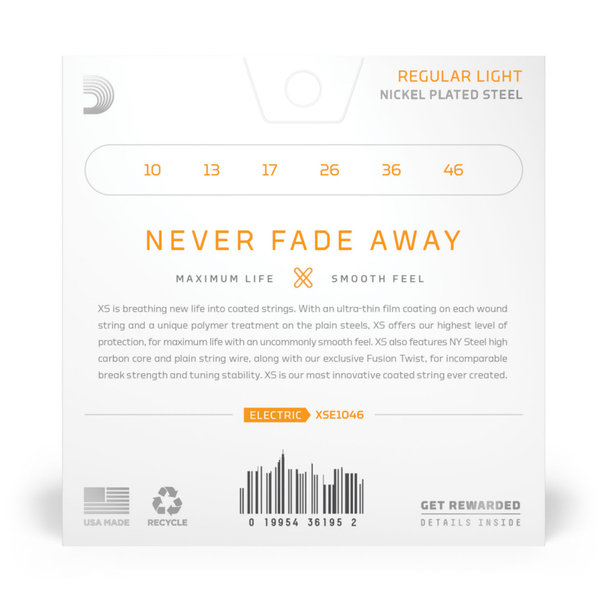 DAddario XSE1046 10-46 Electric