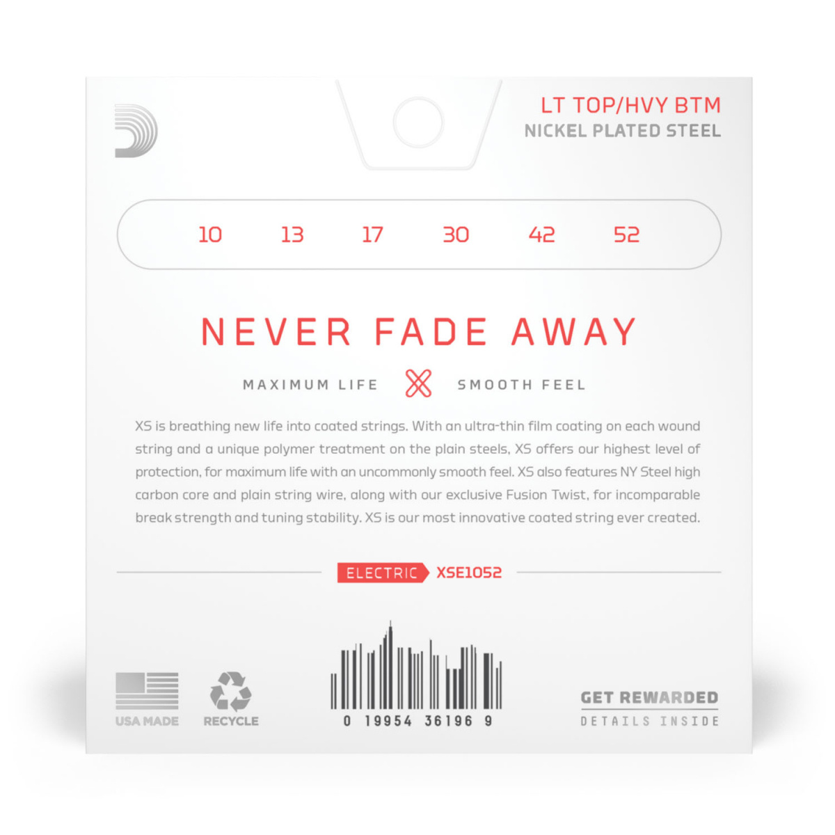 DAddario XSE1052 10-52 Electric