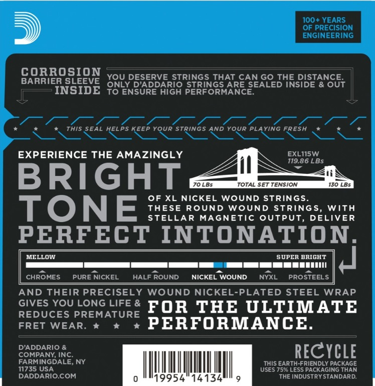 DAddario EXL115W 11-49