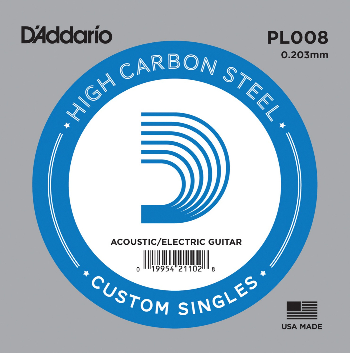 DAddario PL008 Plain Steel