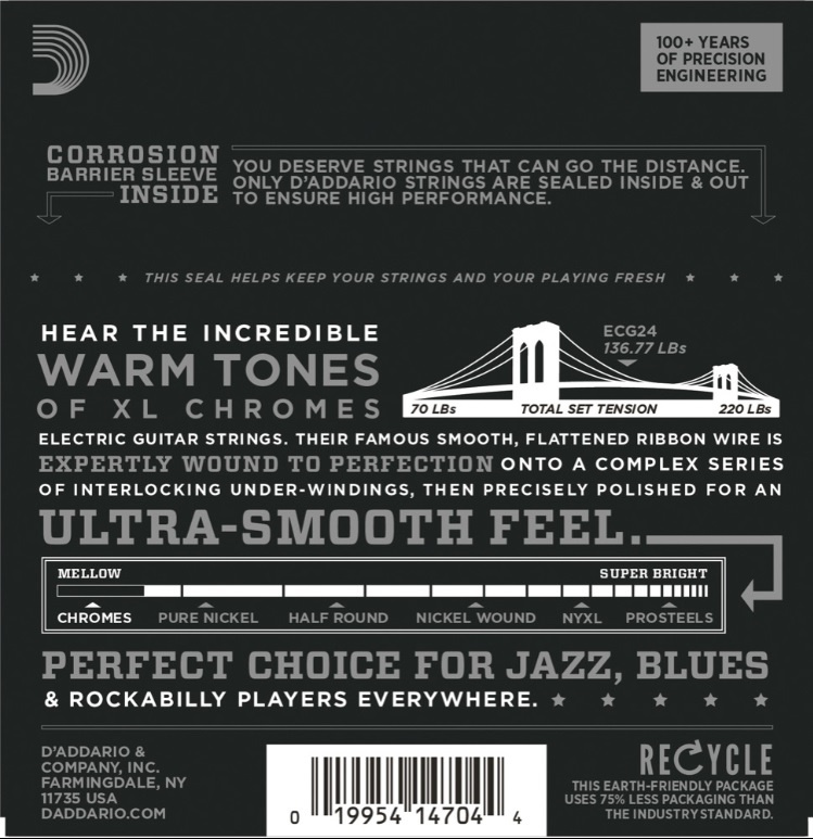 DAddario ECG24 Chromes 11-50