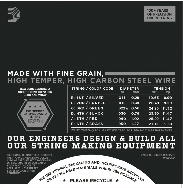 DAddario ECG24 Chromes 11-50