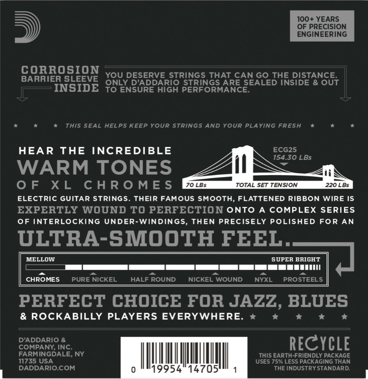 DAddario ECG25 Chromes 12-52