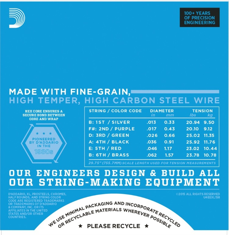 DAddario EXL158 Baritone 13-62