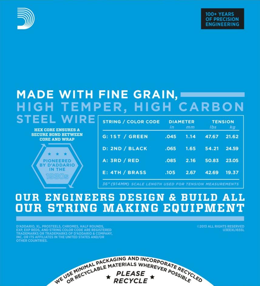 DAddario EXL165SL Bass 45-105 [Super Long Scale]