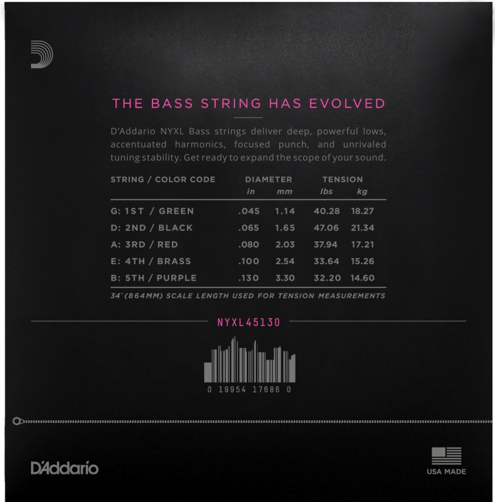 DAddario NYXL Bass 45-130 [5-str]