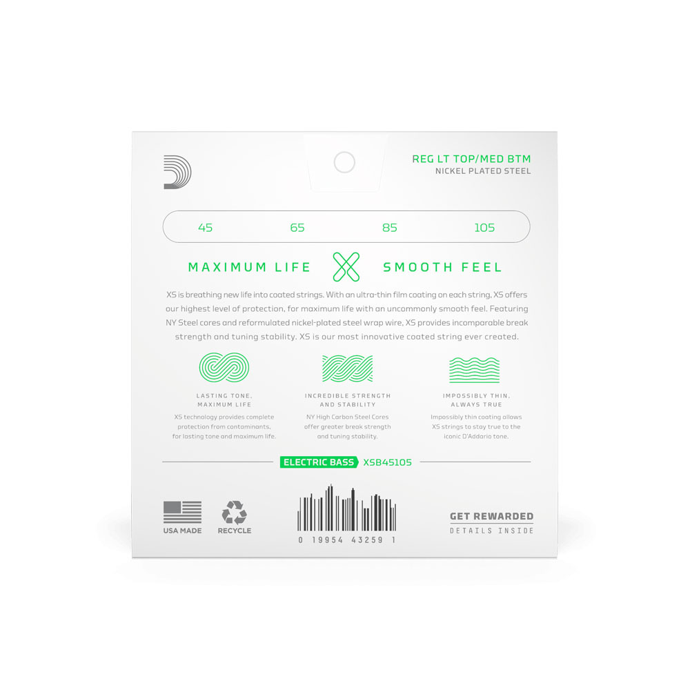 DAddario XSB 45-105 Light Top / Medium bottom
