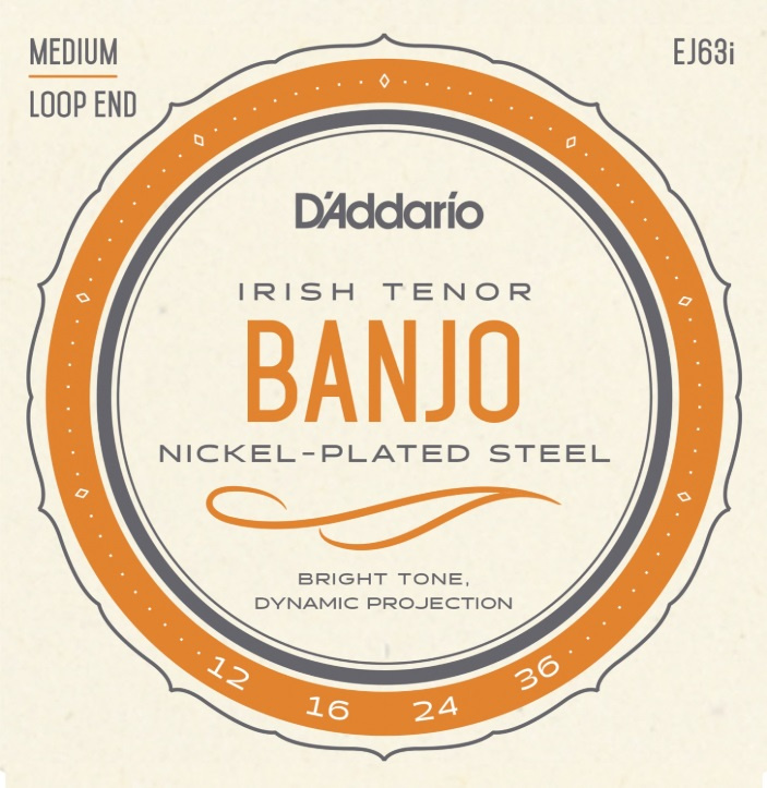 DAddario EJ63i Medium Tenor Banjo 12-36 [4-str]