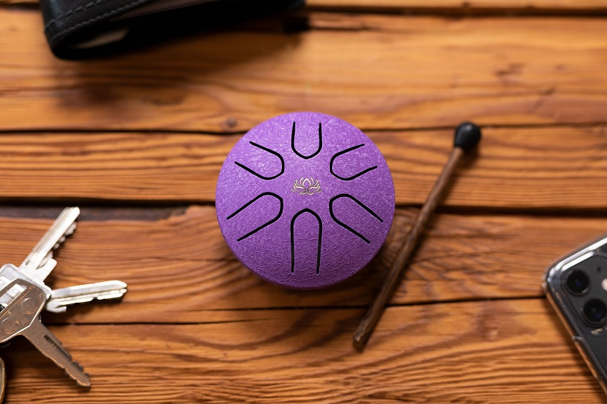 Meinl Pocket Steel Tongue Drum PSTD1PLF  - A Major [purple]