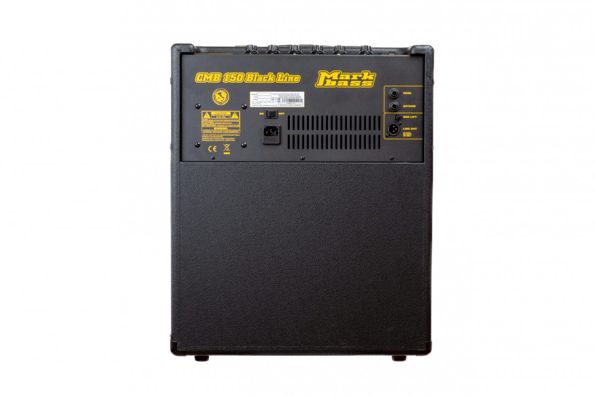 Markbass CMB 121 Black Line – bakpanel med XLR-utgång och effektloop