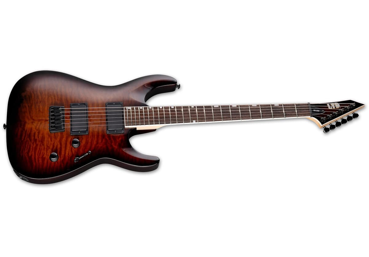 ESP LTD MH-200HT QM - Dark Brown Sunburst