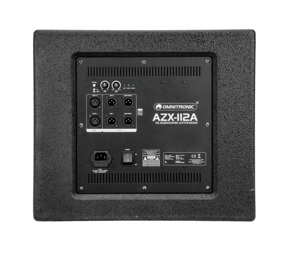 Omnitronic AZX-112A Aktiv Subwoofer