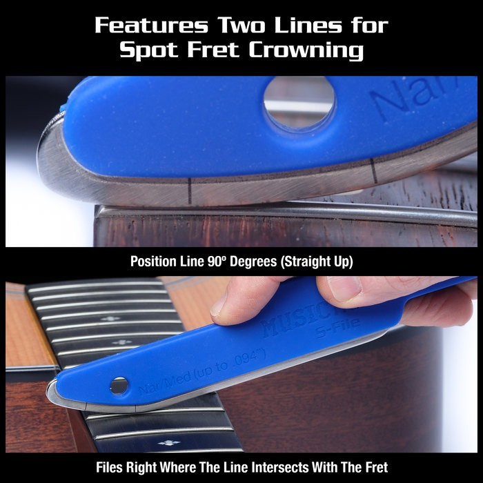 MusicNomad MN850 Diamond Coated Crowning File