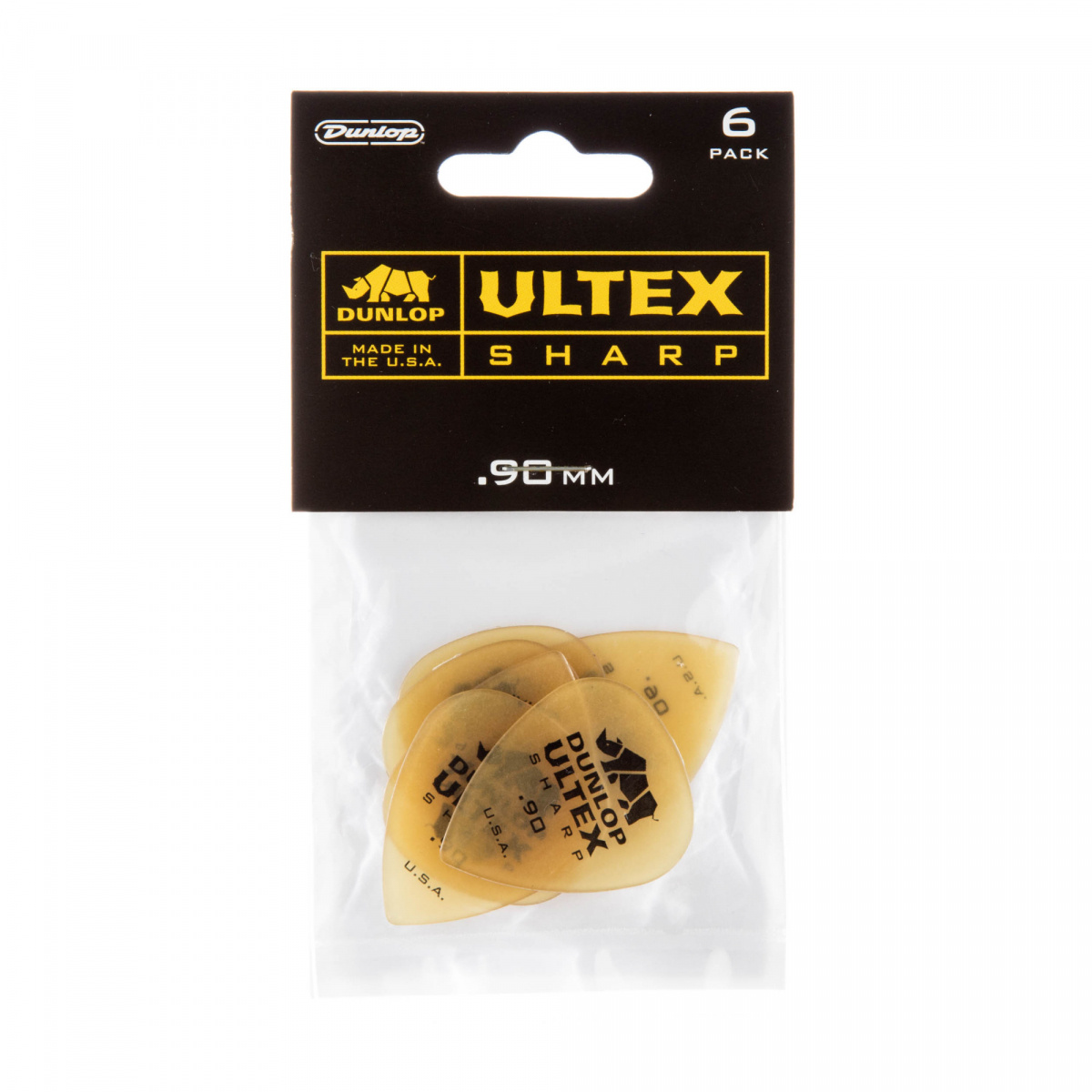 Dunlop Ultex Sharp Plektrum 0.90 [6-pack]