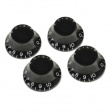 Gibson Top Hat Knobs - Black [4-pack]